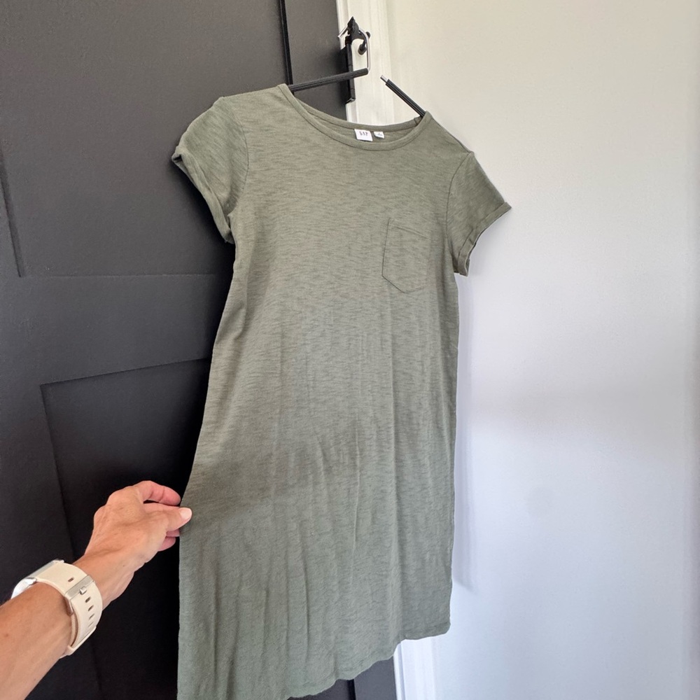 GAP Olive Green Tee Dress